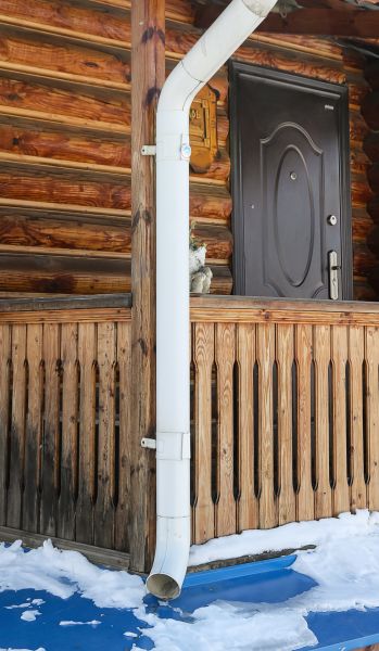 Porch Downspout Installation in Palm City