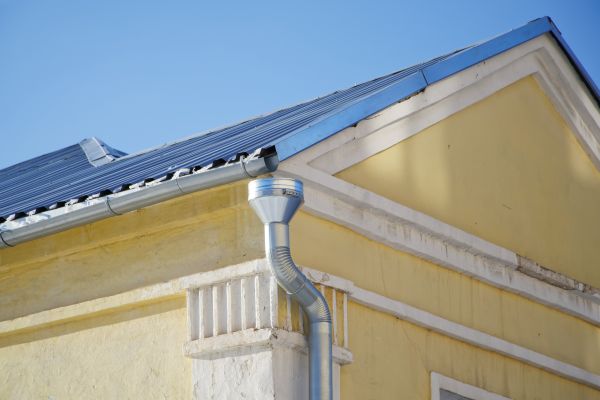 Steel Downspout Installation in Palm City