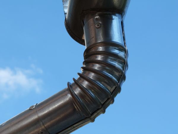 Metal Downspout Installation in Palm City